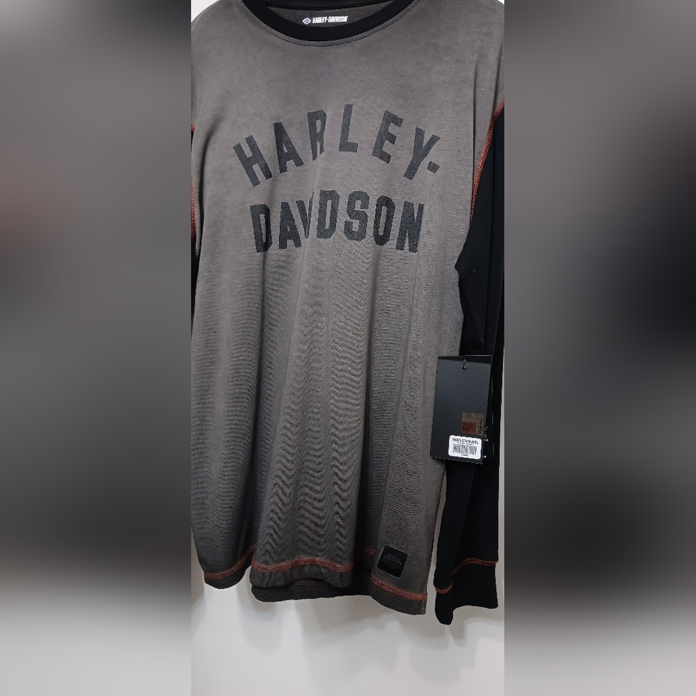Harley Davidson long sleeves logo mens shirt